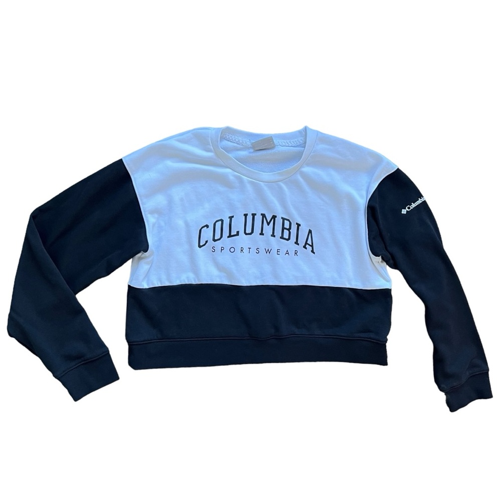 Columbia Trek French Terry Crewneck Pullover Cropped Sweatshirt Women's size Med